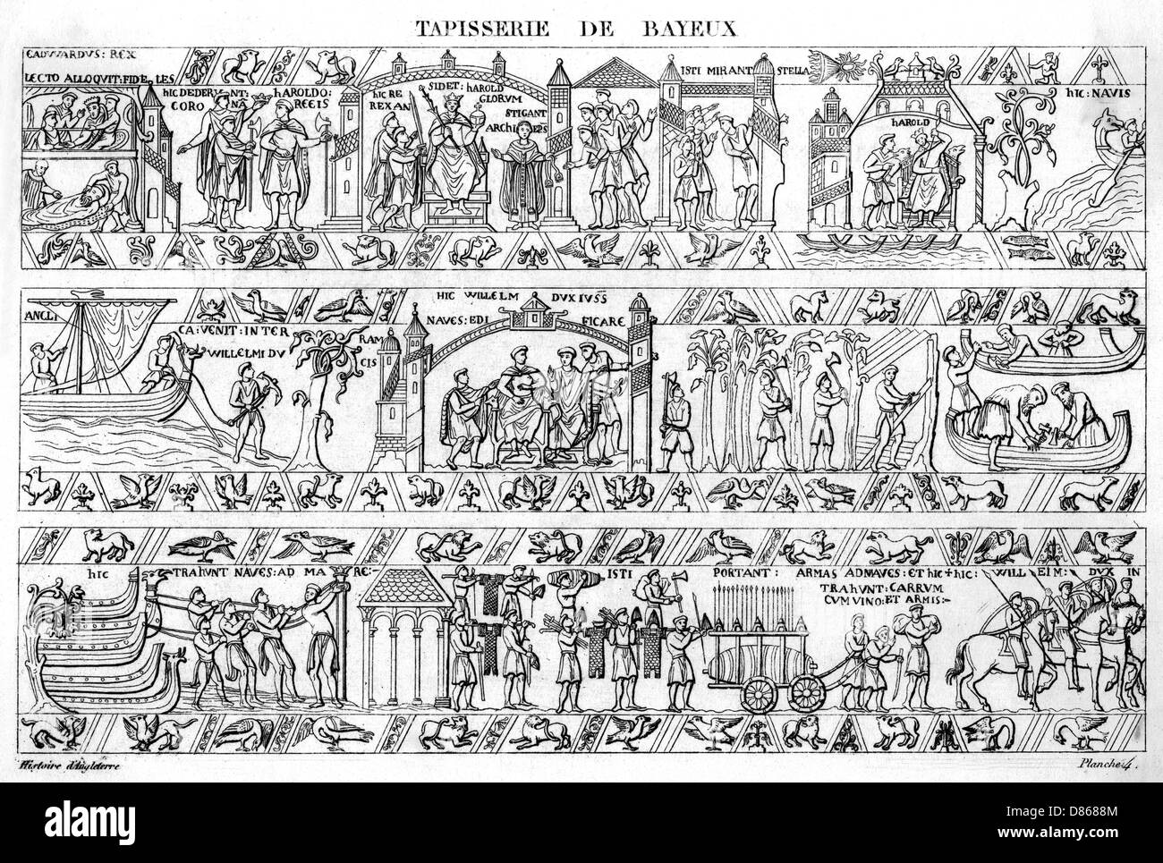 Bayeux Tapestry 4 Of 8 Stock Photo Alamy