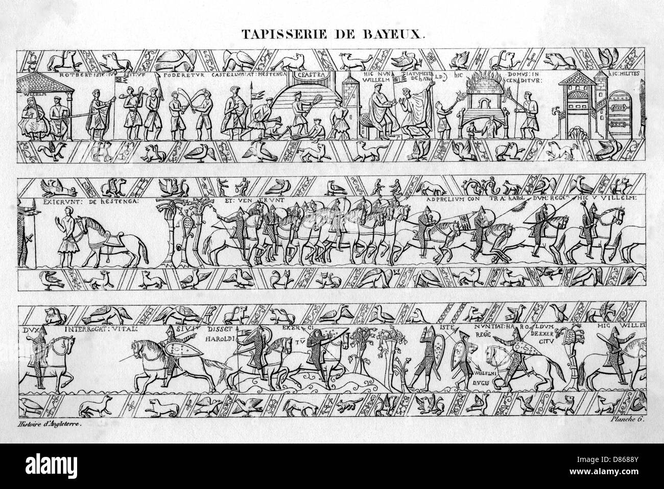 Bayeux Tapestry (6 of 8) Stock Photo