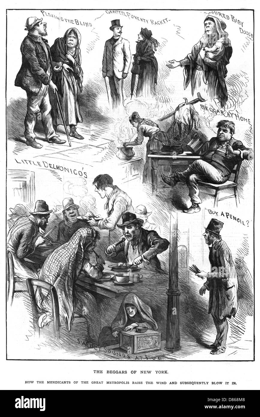 The beggars of New York Stock Photo - Alamy