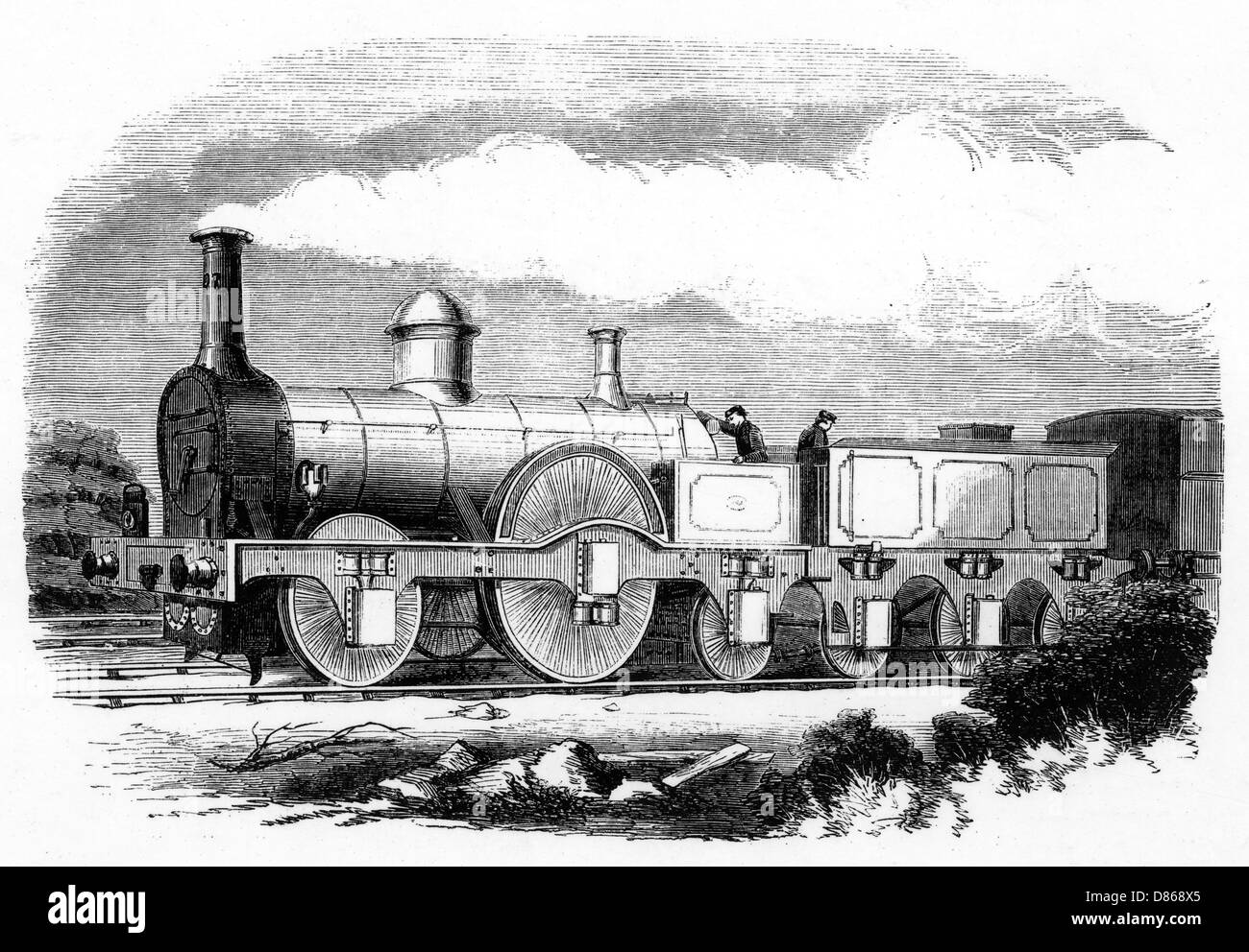 1850s train Black and White Stock Photos & Images - Alamy