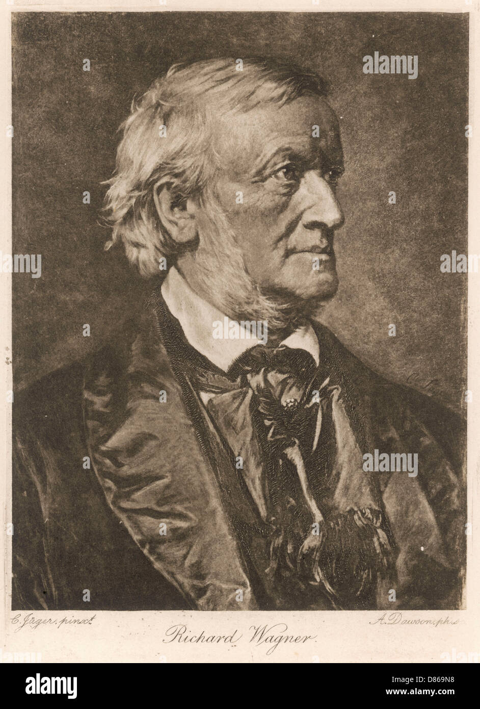 Richard Wagner (1813-1883) German composer Stock Photo
