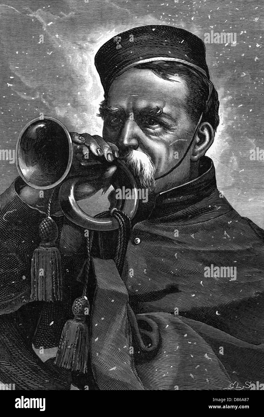 Military music The bugle call Stock Photo Alamy