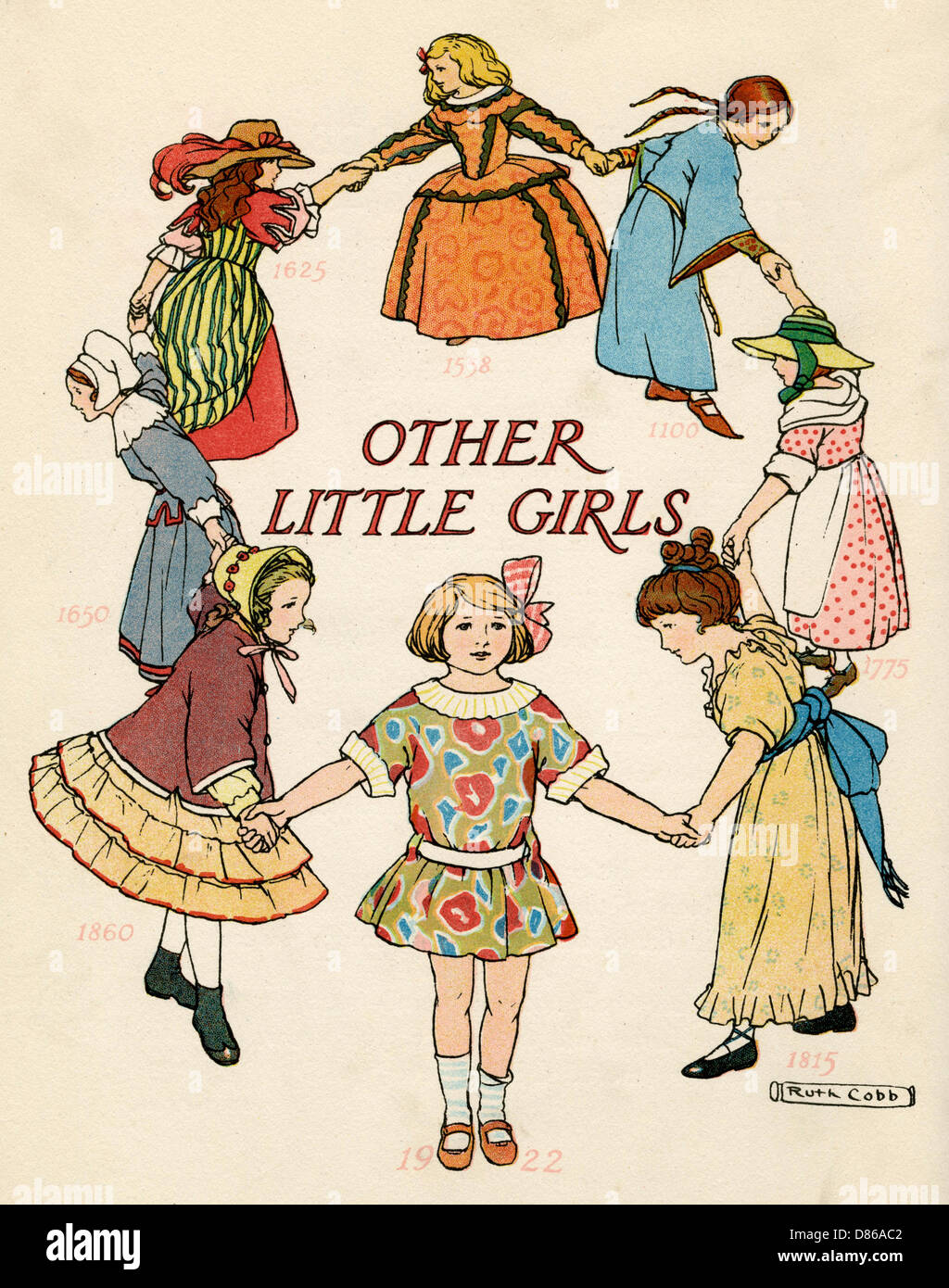 Other Little Girls from various periods in history Stock Photo