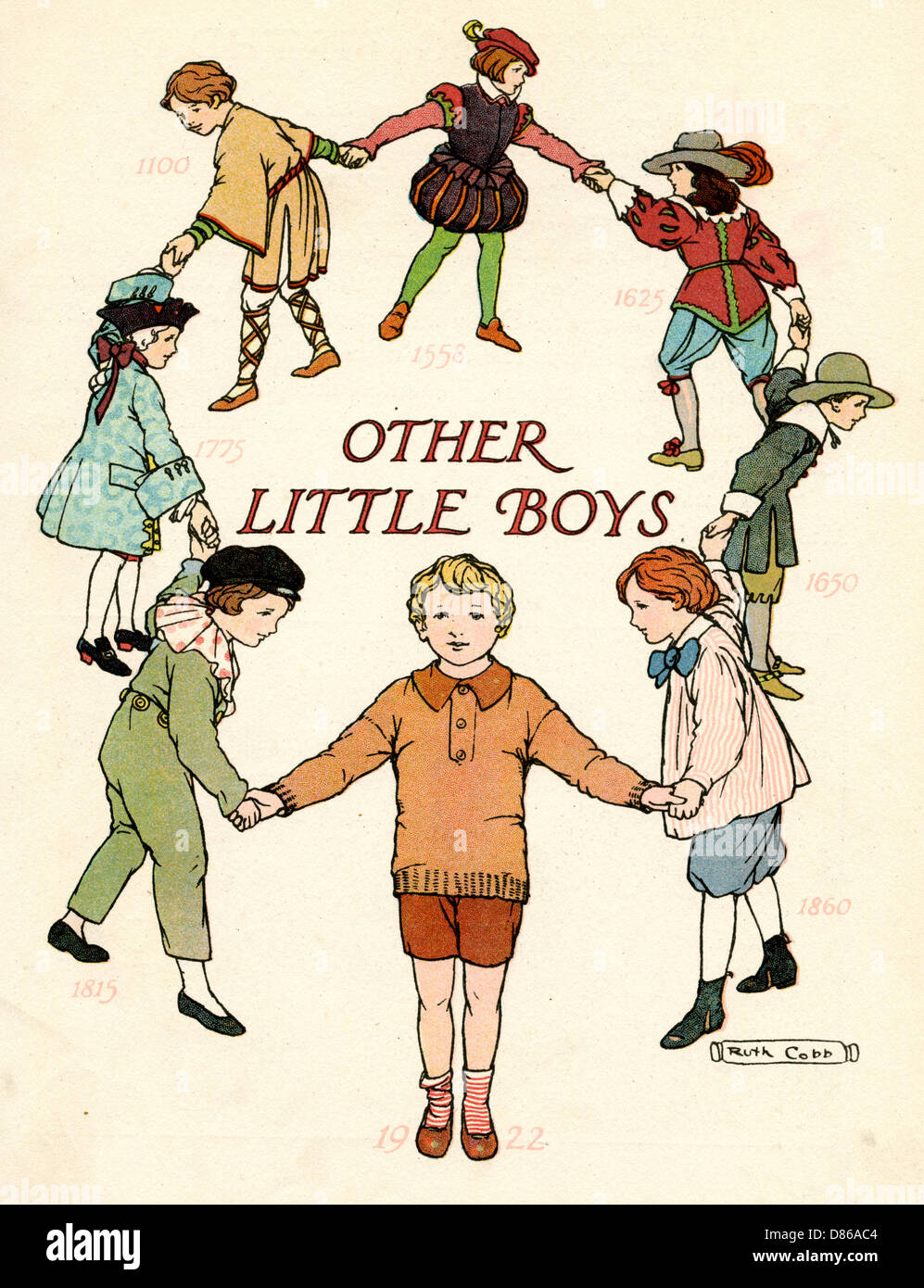 Other Little Boys from various periods in history Stock Photo