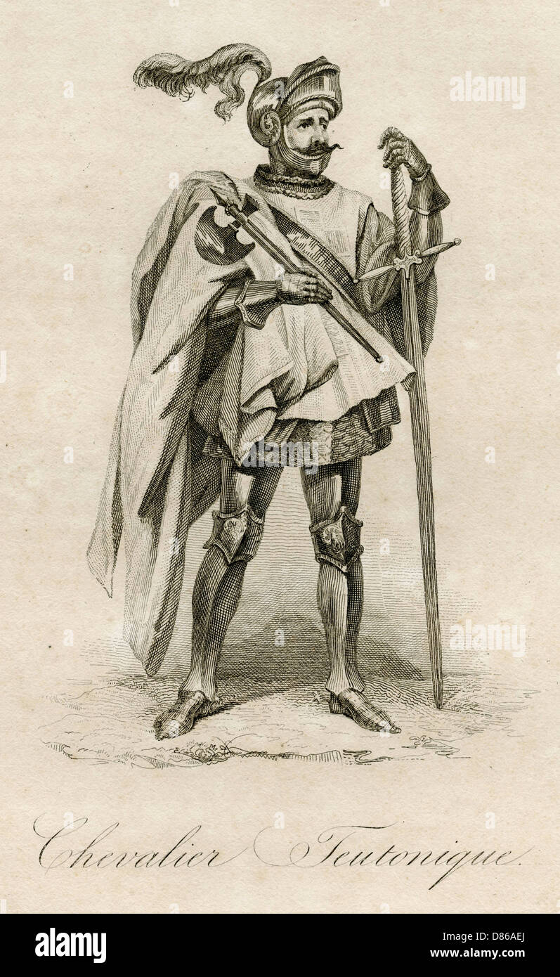 Medieval Teutonic Knight  Poland Stock Photo