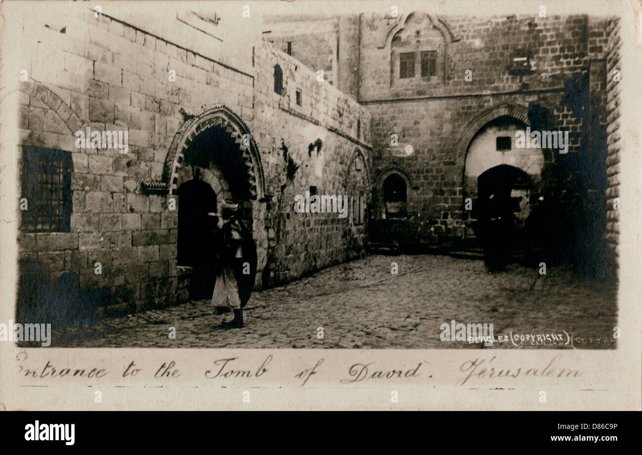 Entrance To Tomb Of David  Jerusalem Stock Photo