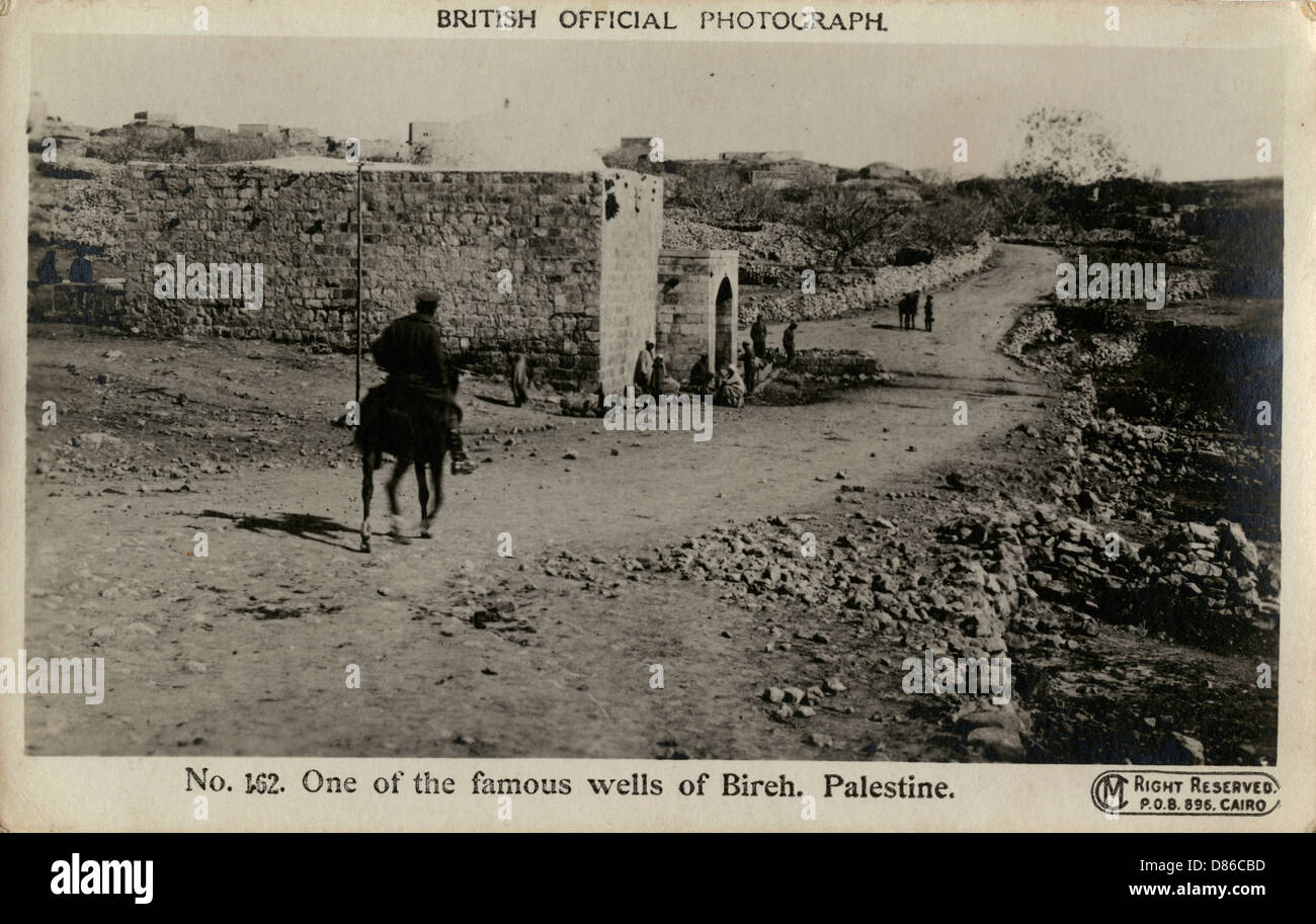 One of the wells of Al Bireh, Palestine, WW1 Stock Photo - Alamy