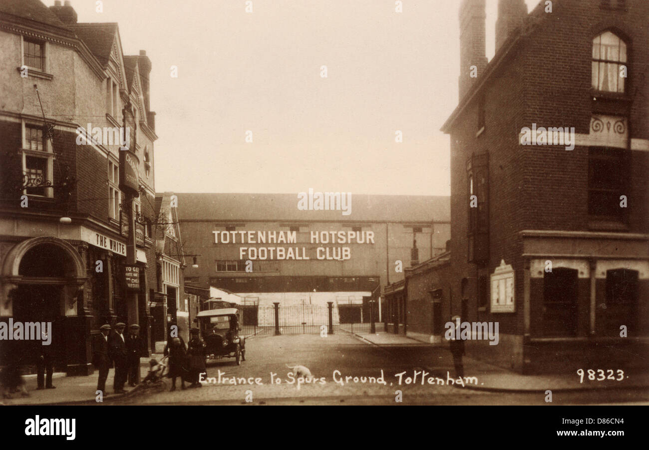 Entrance To Tottenham Hotspur Football Ground  C. 1906. Stock Photo