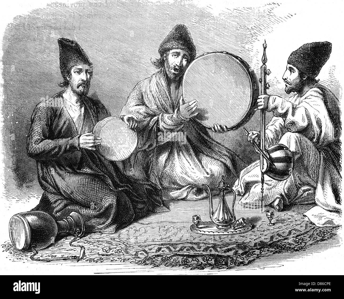 Persian musicians Stock Photo