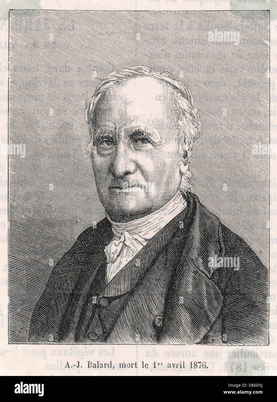 Antoine Jerome Balard Stock Photo