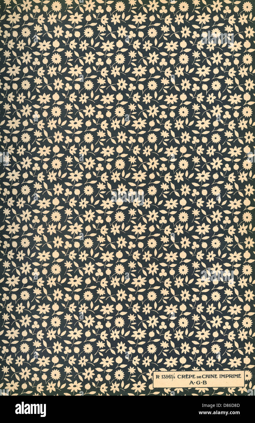 Fabric design, Art Gout Beaute, 1929 Stock Photo