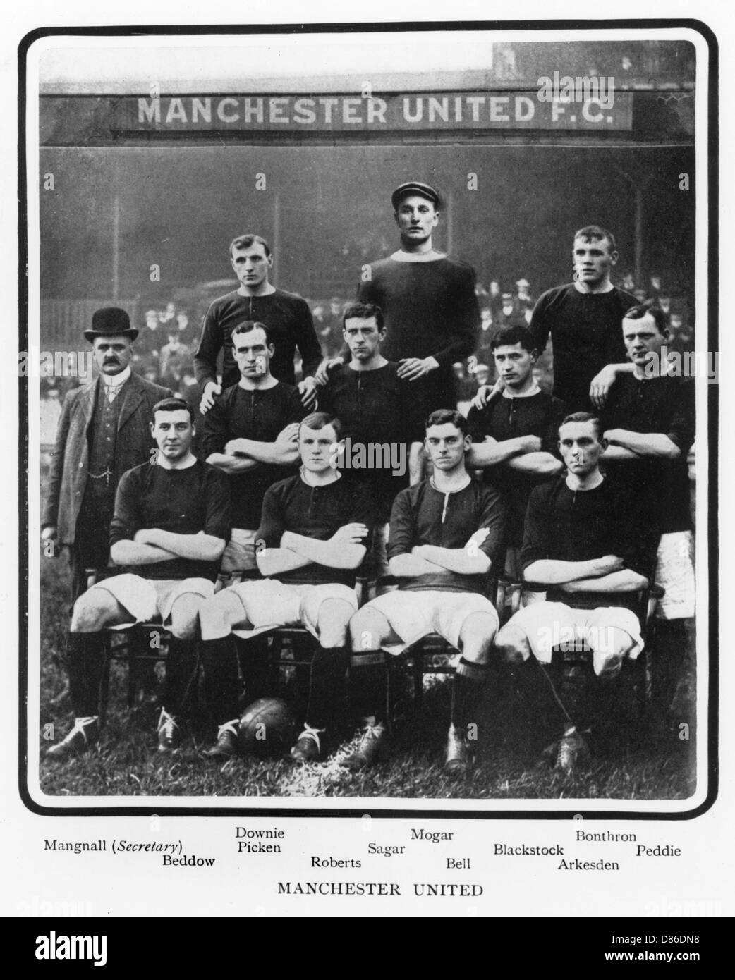 Manchester United Football Team  1905 6 Season Stock Photo