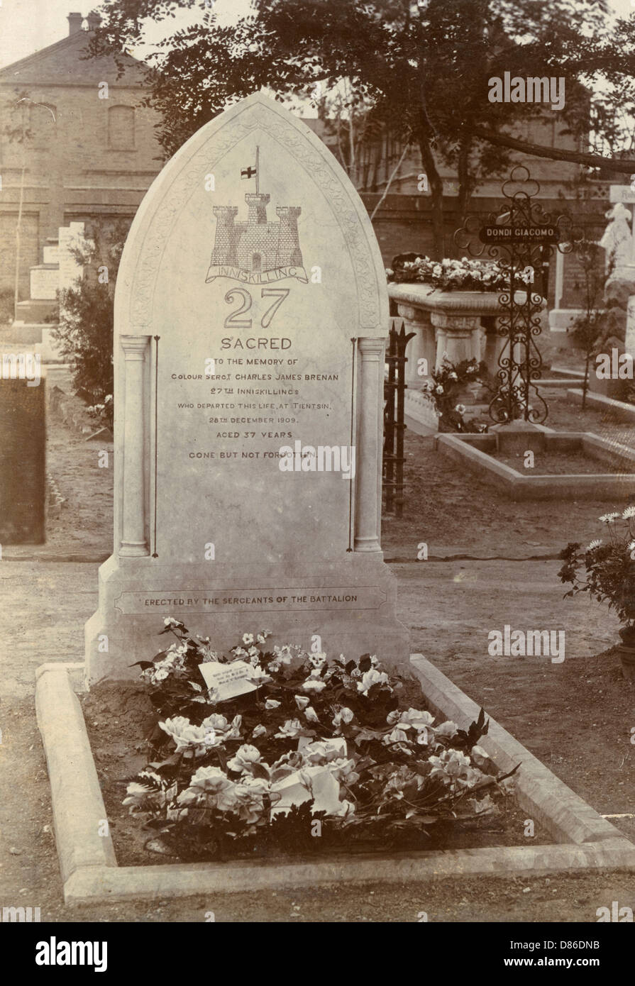 Grave of Charles James Brenan Stock Photo