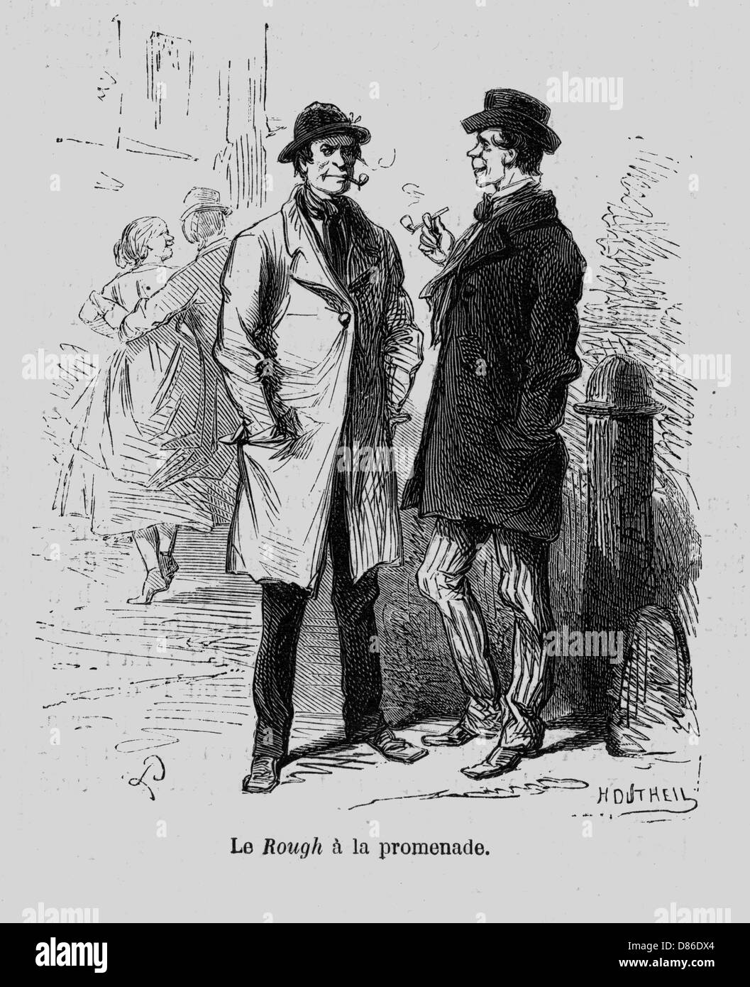 Criminal types, London 1867 Stock Photo