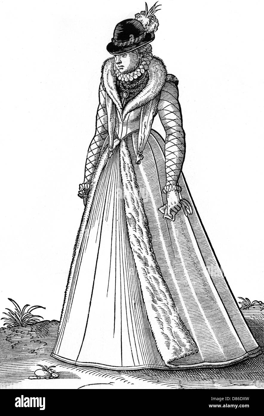 Elizabethan Costume Stock Photo