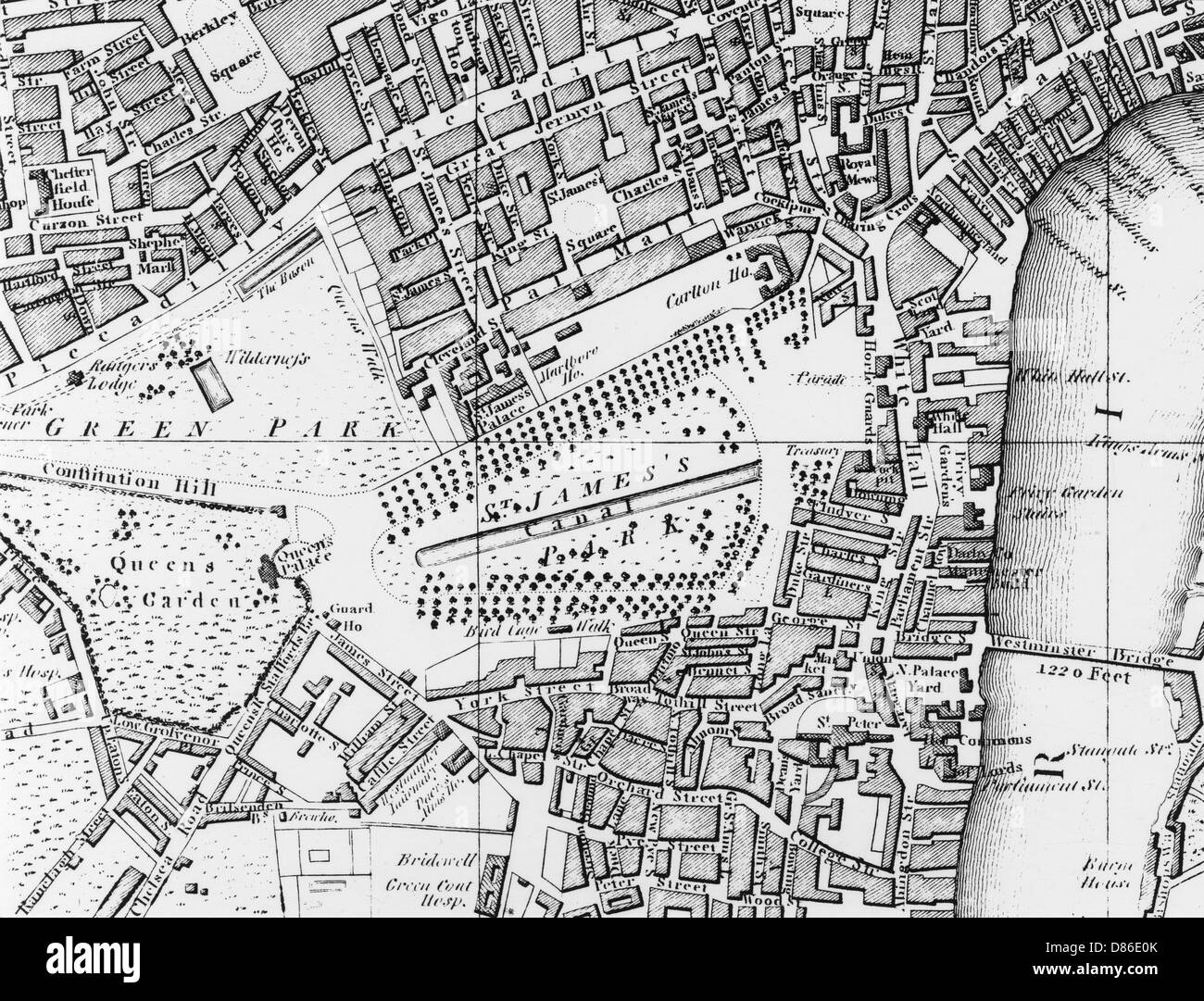 Map of london bridge hires stock photography and images Alamy