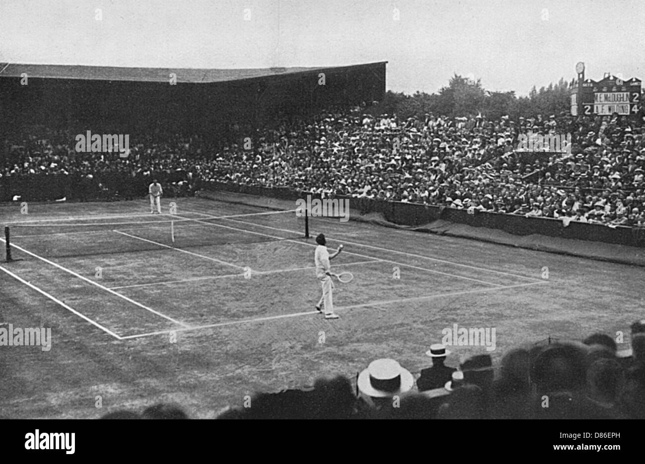 Anthony Wilding at Wimbledon in 1913 Stock Photo