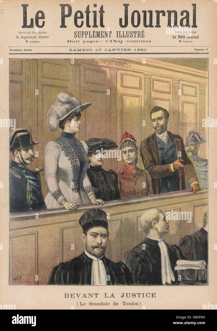 Mme de Jonquieres Accused in Court of Abortion Stock Photo Alamy