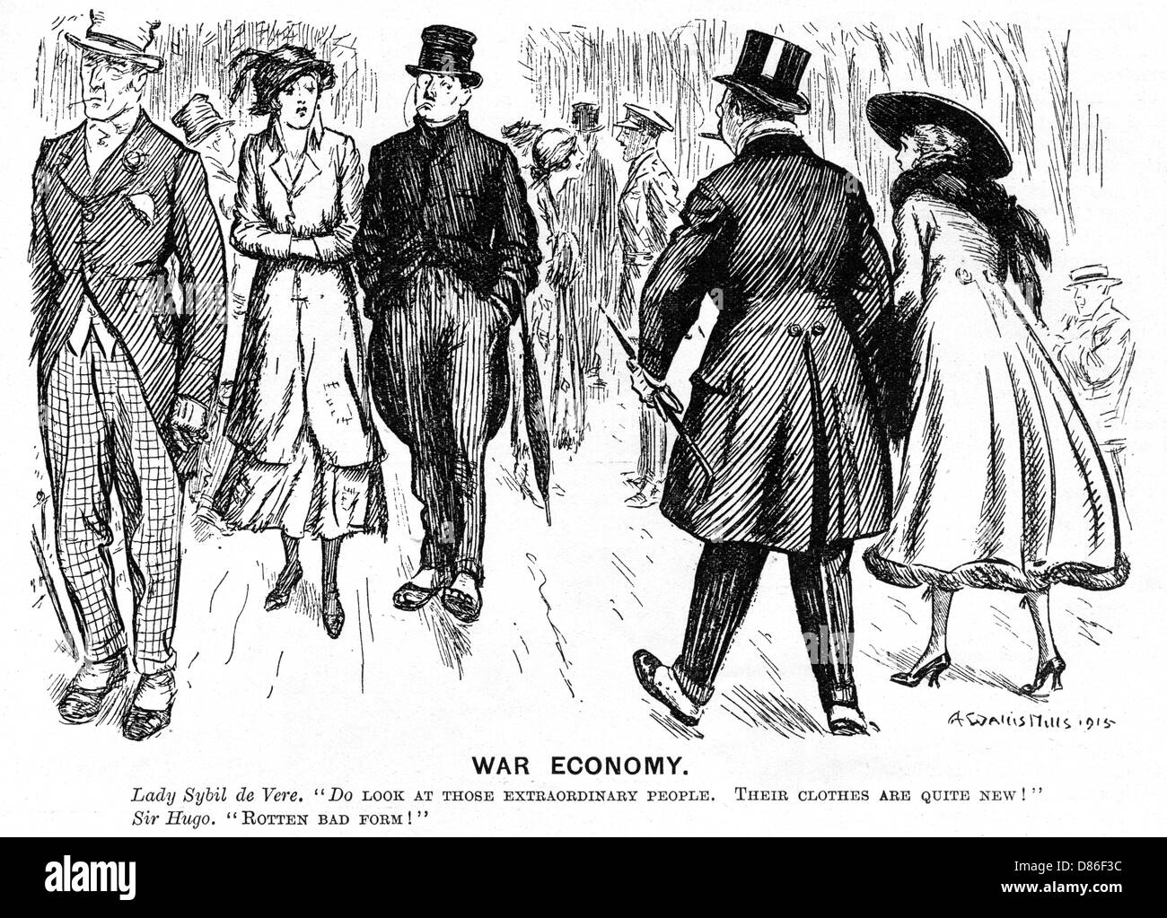 War Economy by A. Wallis Mills, WW1 Stock Photo Alamy