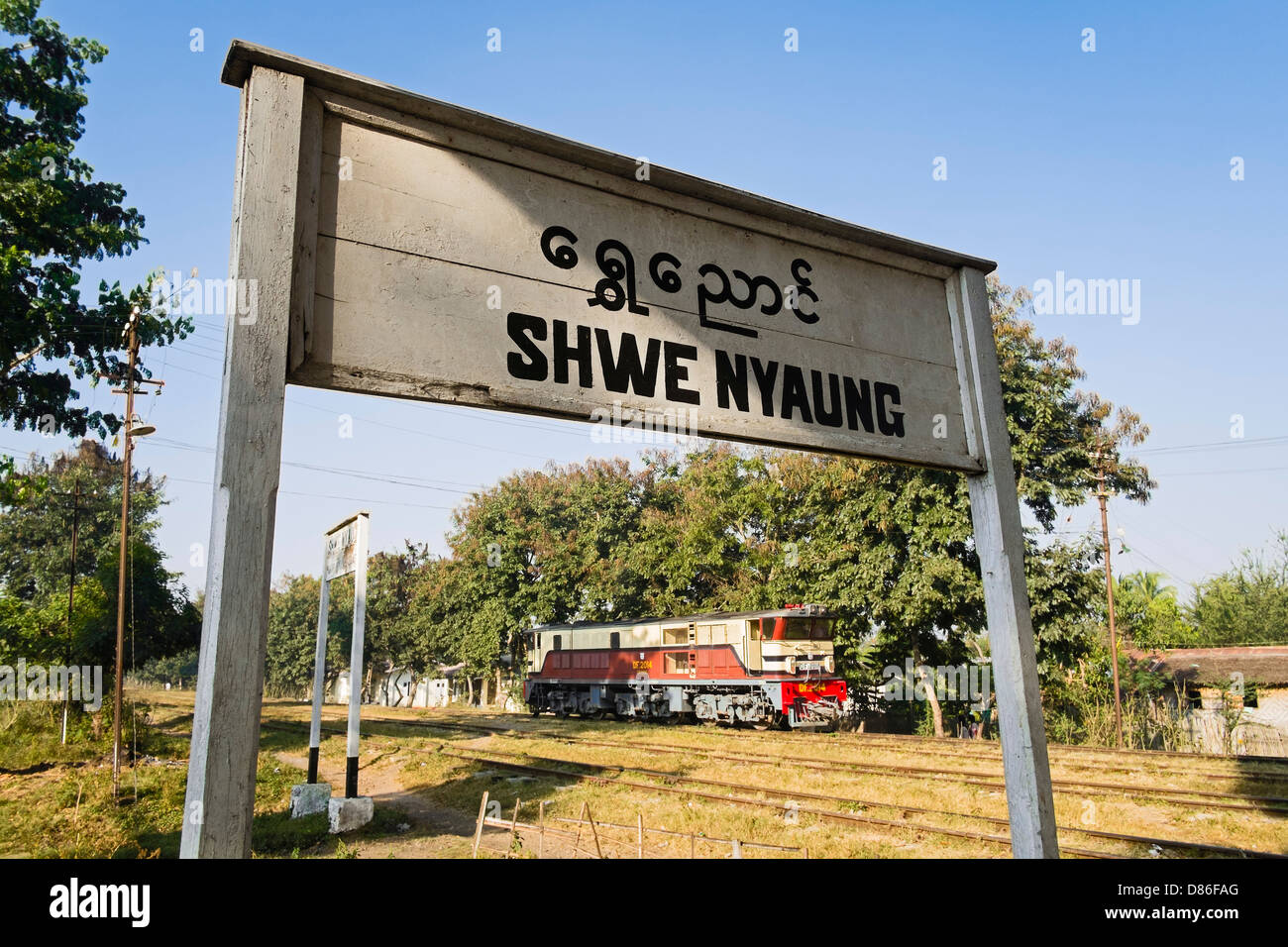 Railway station name board hires stock photography and images Alamy