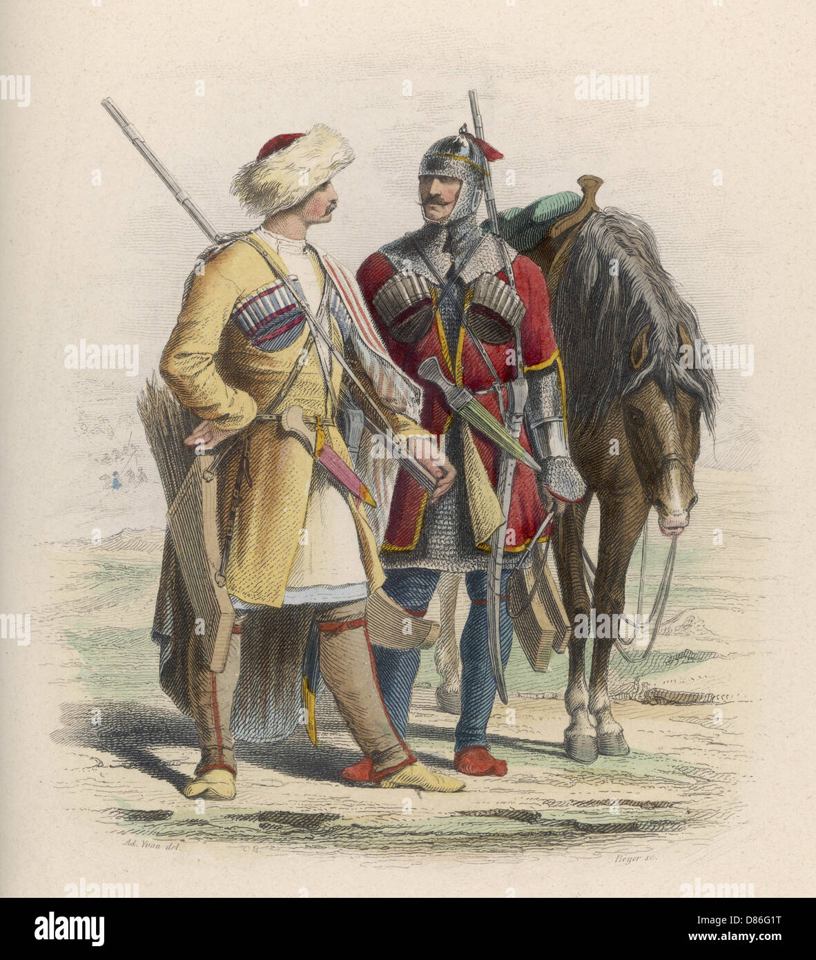 MILITARY/DRESS/19TH CENT Stock Photo