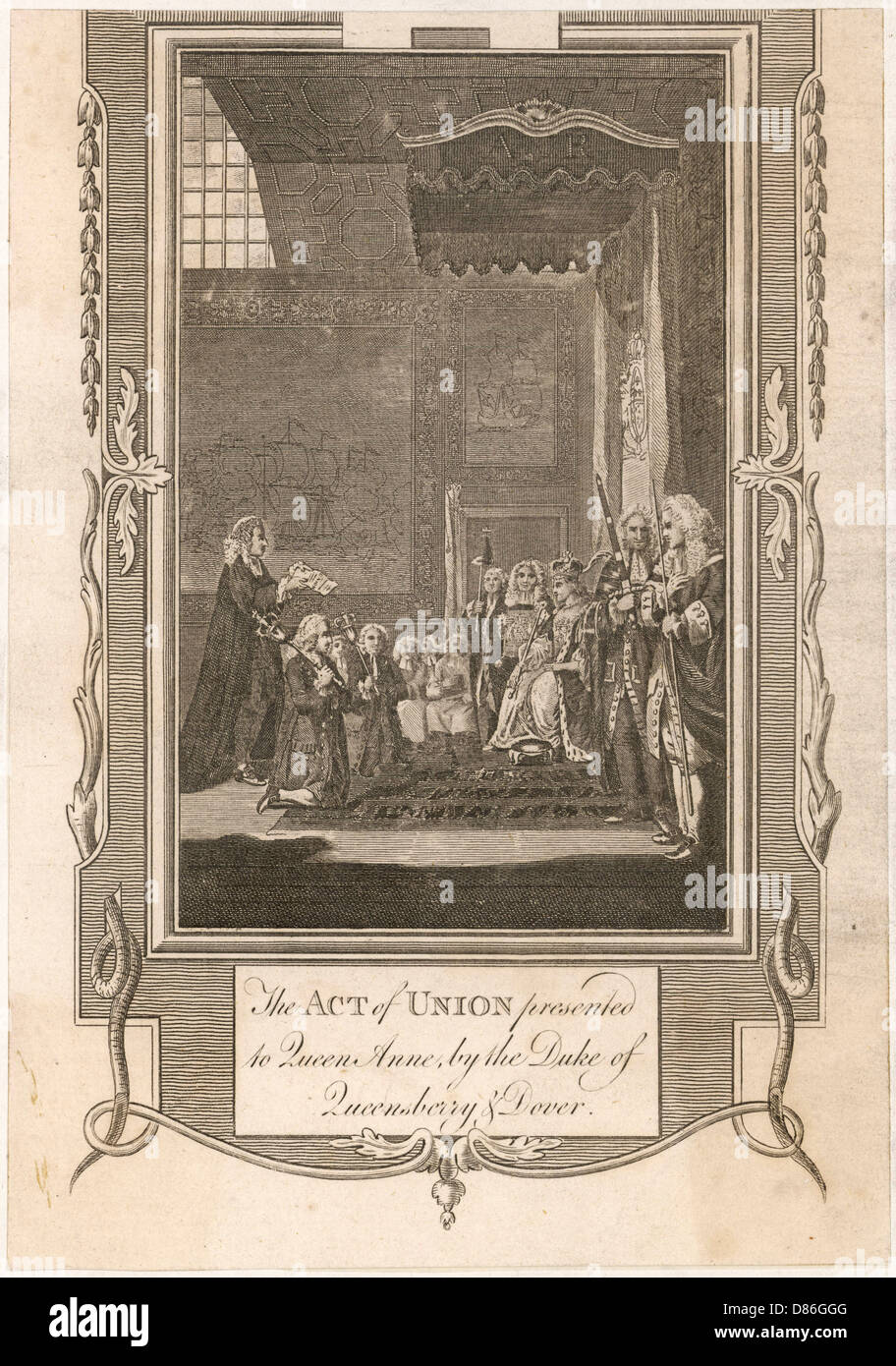 Act union 1707 hires stock photography