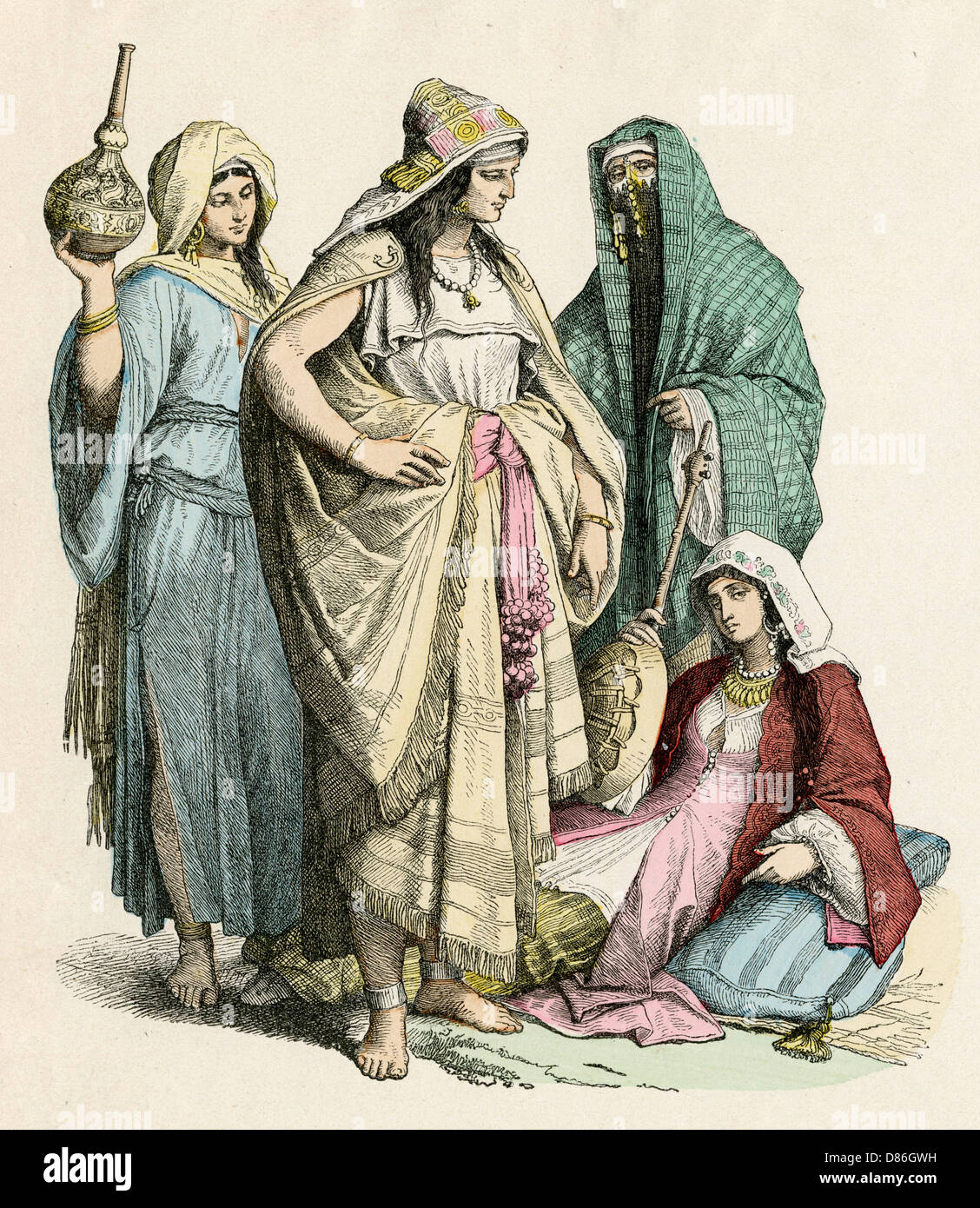 Racial - Arabs - Women - 19th century Stock Photo