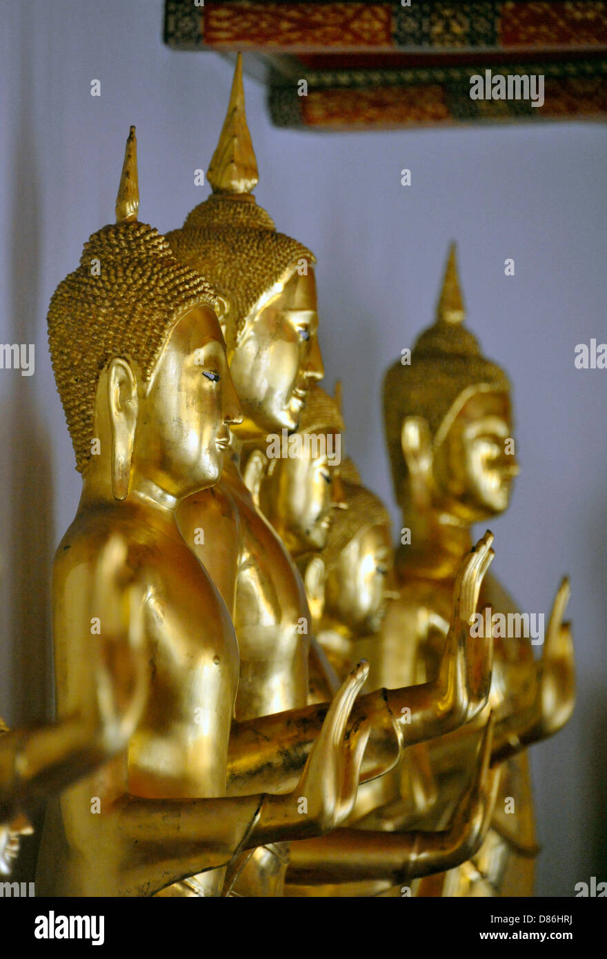 Buddha sculptures at Wat Pho in Bangkok Thailand Stock Photo Alamy