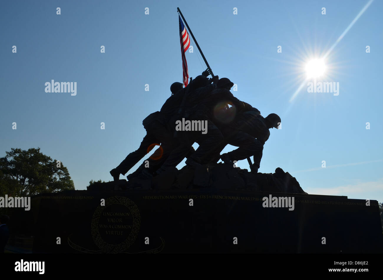 Iwo Jima memorial Stock Photo