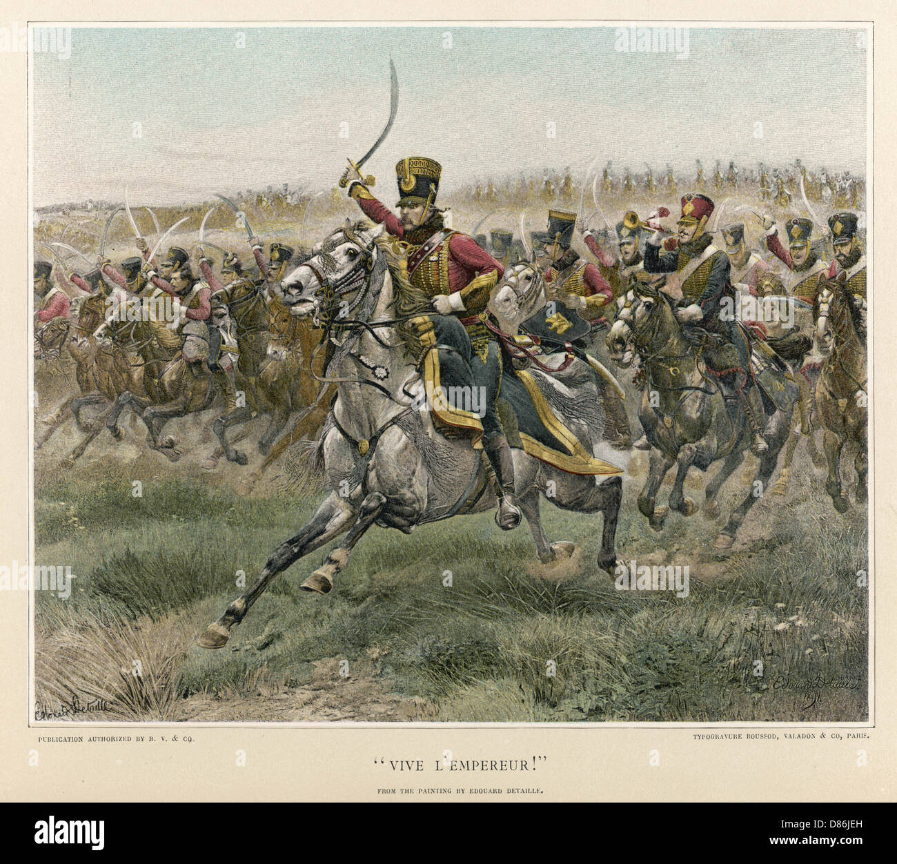 CAVALRY CHARGE 1807 Stock Photo Alamy