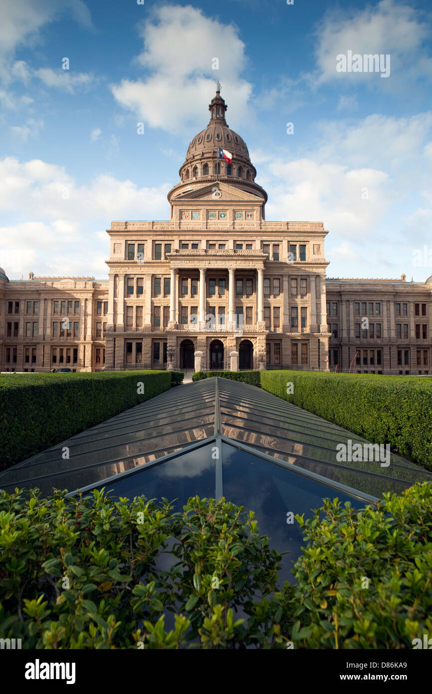 A view of the Texas State Capitol in Austin Stock Photo