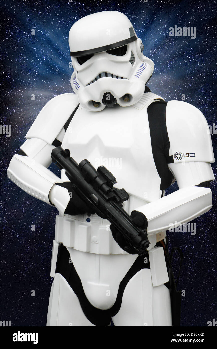 Imperial Stormtrooper character from Star Wars films Stock Photo