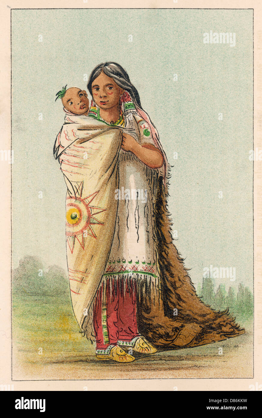 RACIAL/CREE SQUAW C1830 Stock Photo