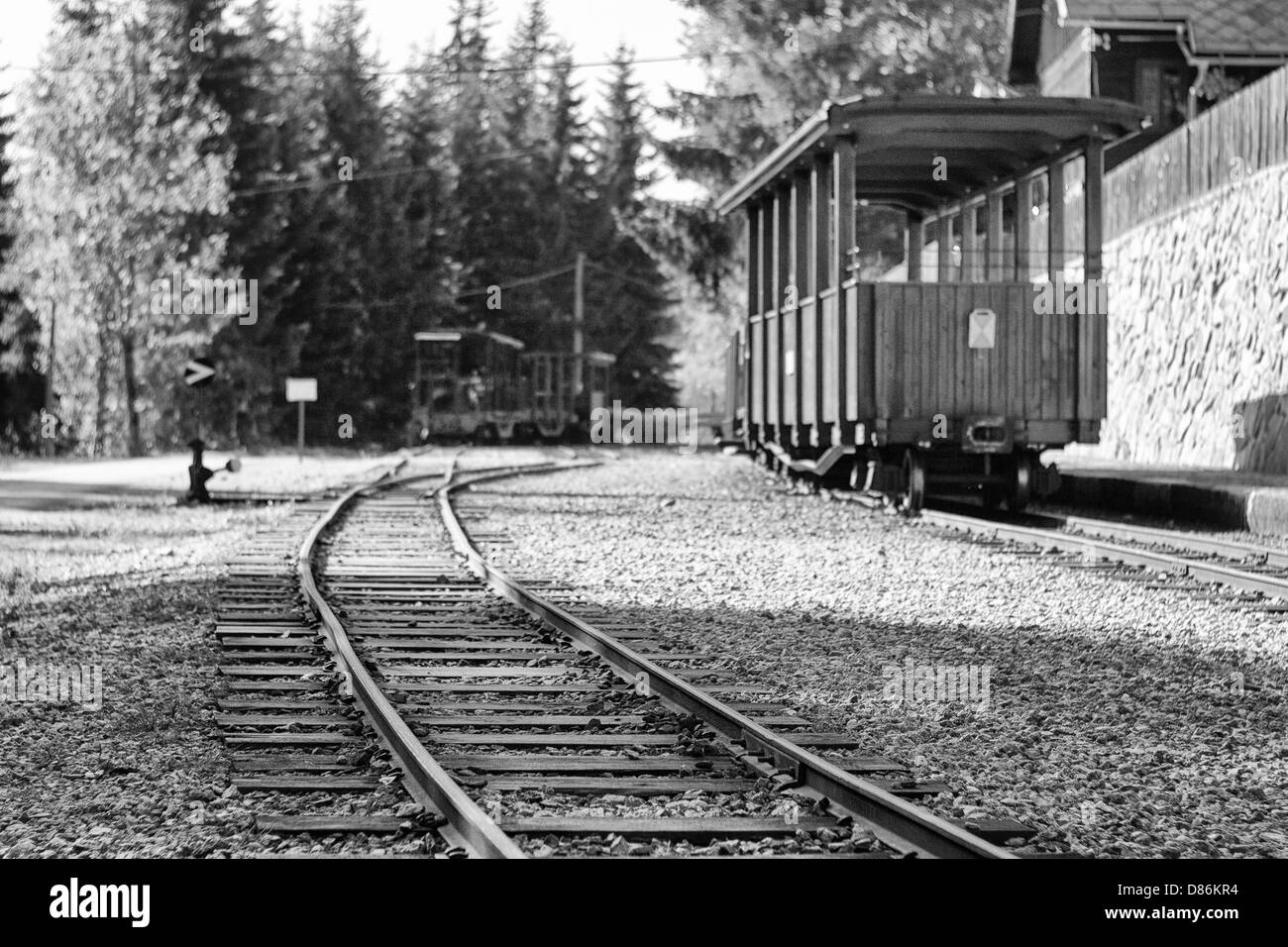 The old railway Stock Photo