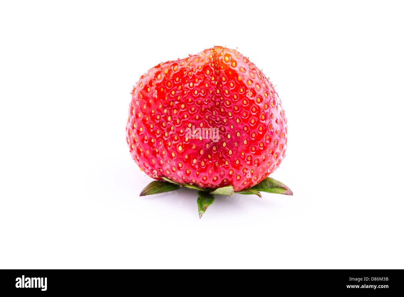 Fresh strawberry isolated on white background. Studio macro Stock Photo ...