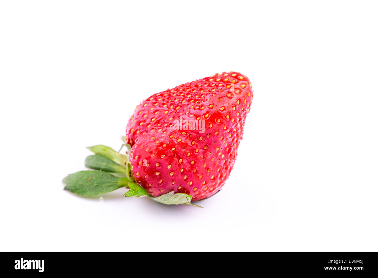 Fresh strawberry isolated on white background. Studio macro Stock Photo ...