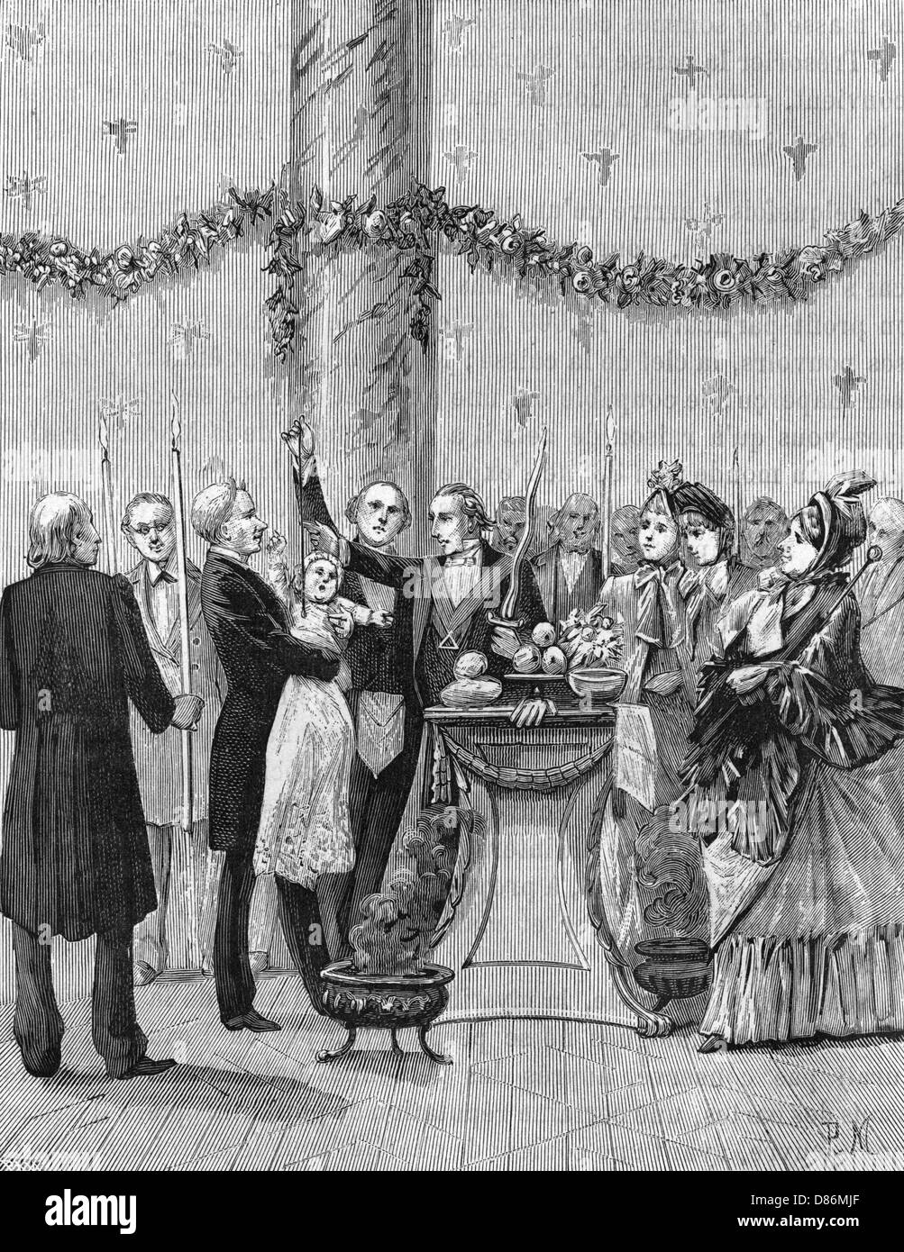 BAPTISM OF BABY MASON Stock Photo Alamy