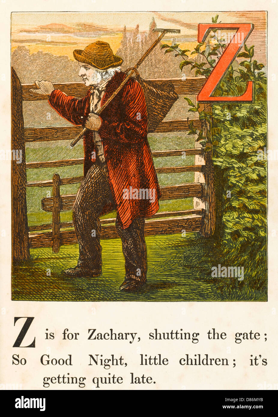 ALPHABET/Z FOR ZACHARY Stock Photo
