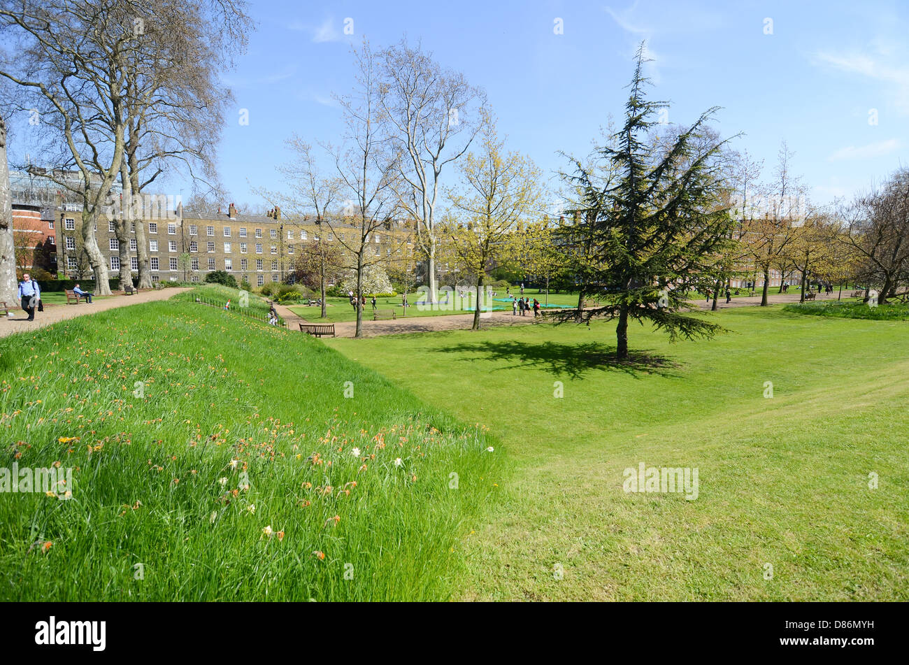 Gray's Inn Gardens in central London, UK. Stock Photo