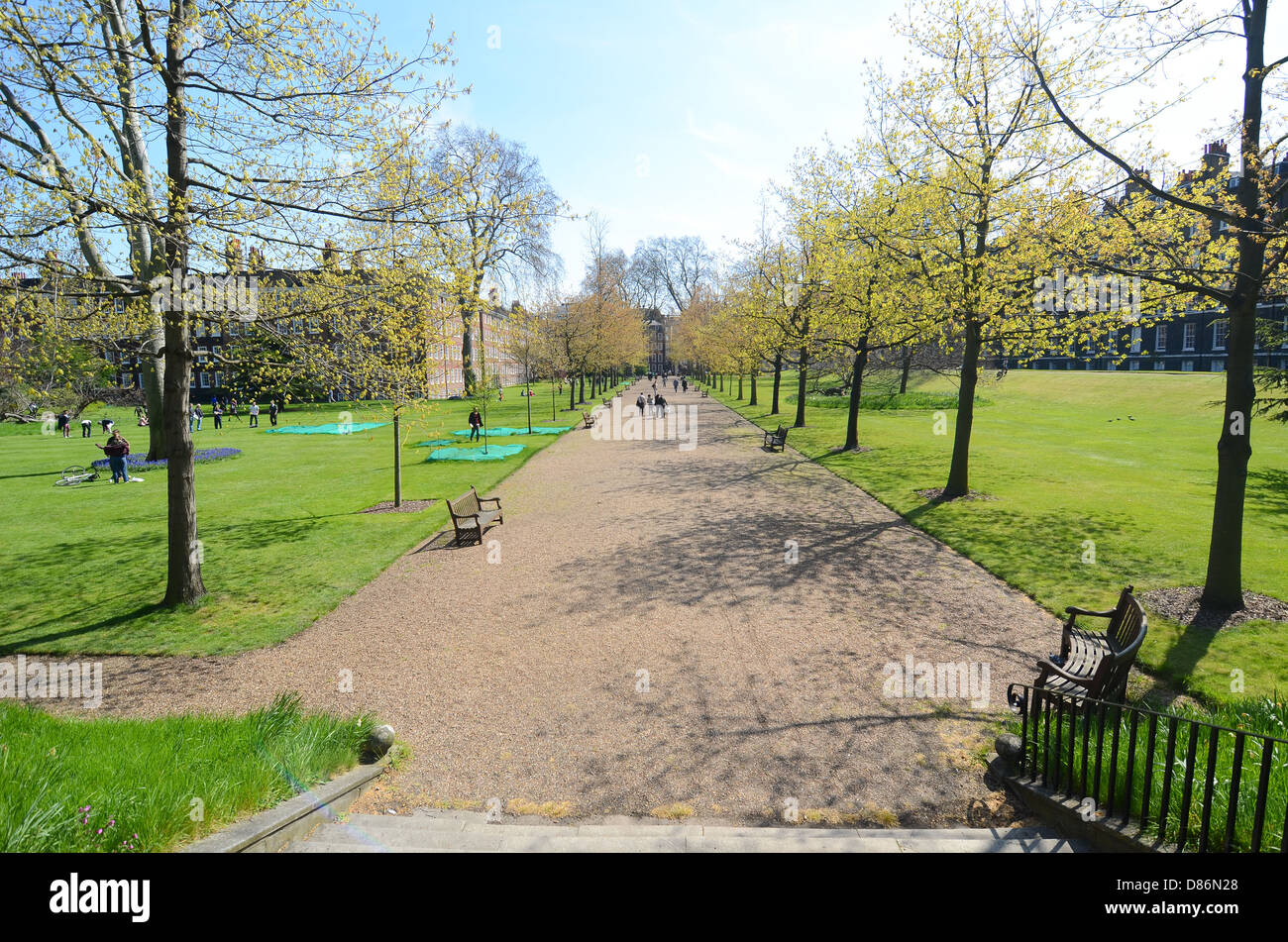 Gray's Inn Gardens in central London, UK. Stock Photo
