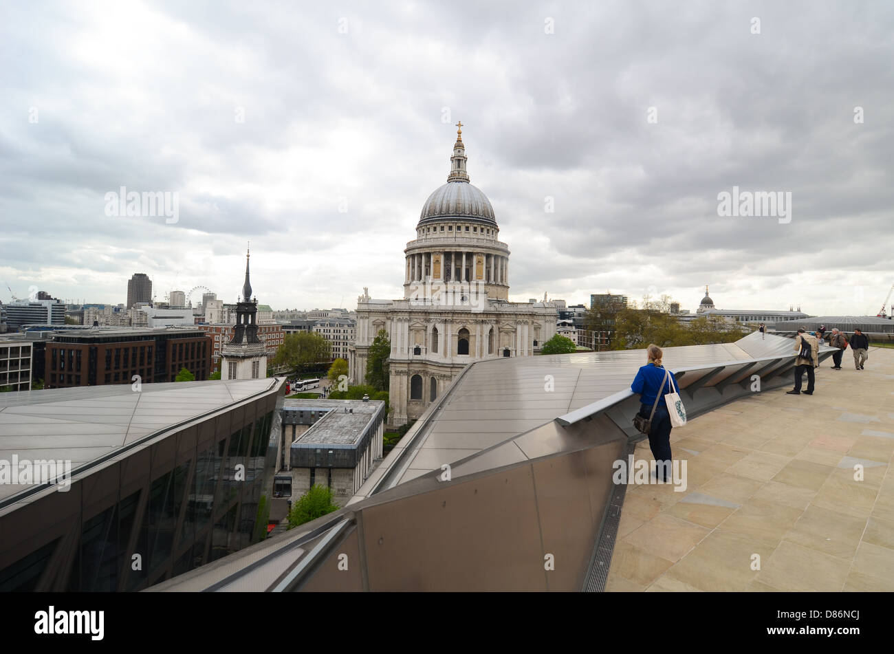 St. Paul's Cathedral seen from the top of One New Change in London, UK. Stock Photo