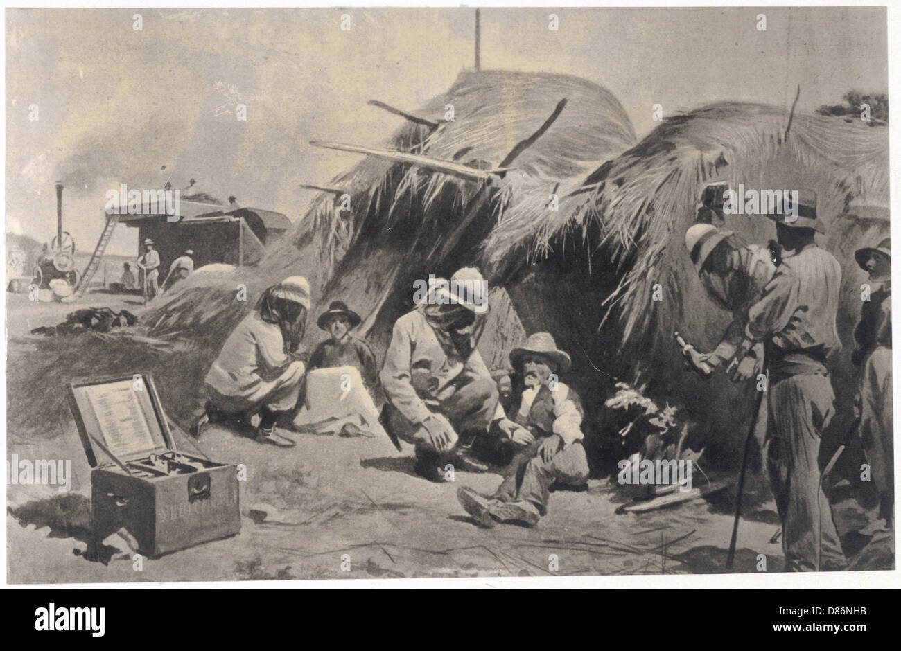 Malaria Epidemic 1901 Stock Photo