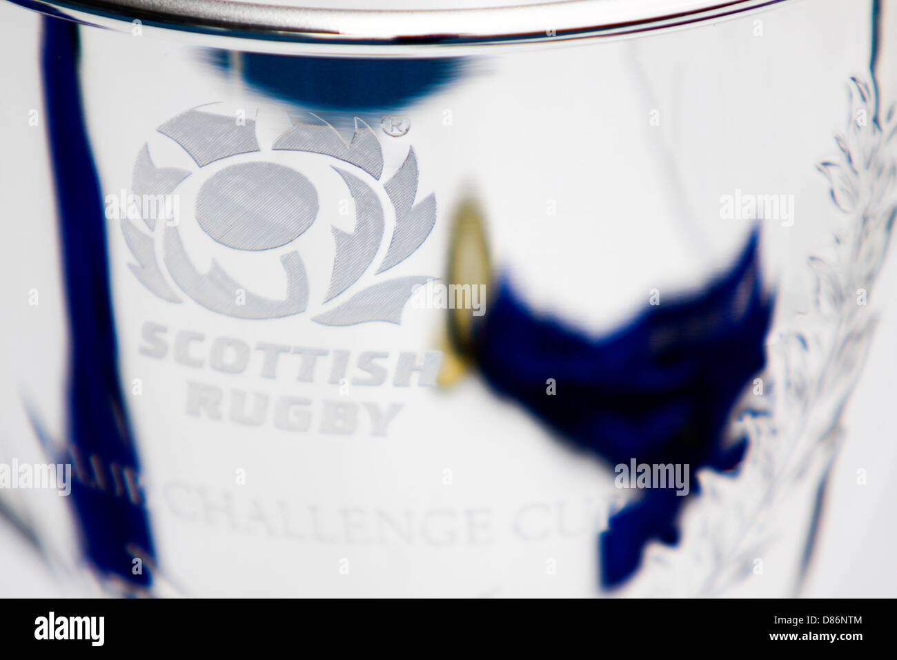 Scottish Club rugby Championship trophy Stock Photo