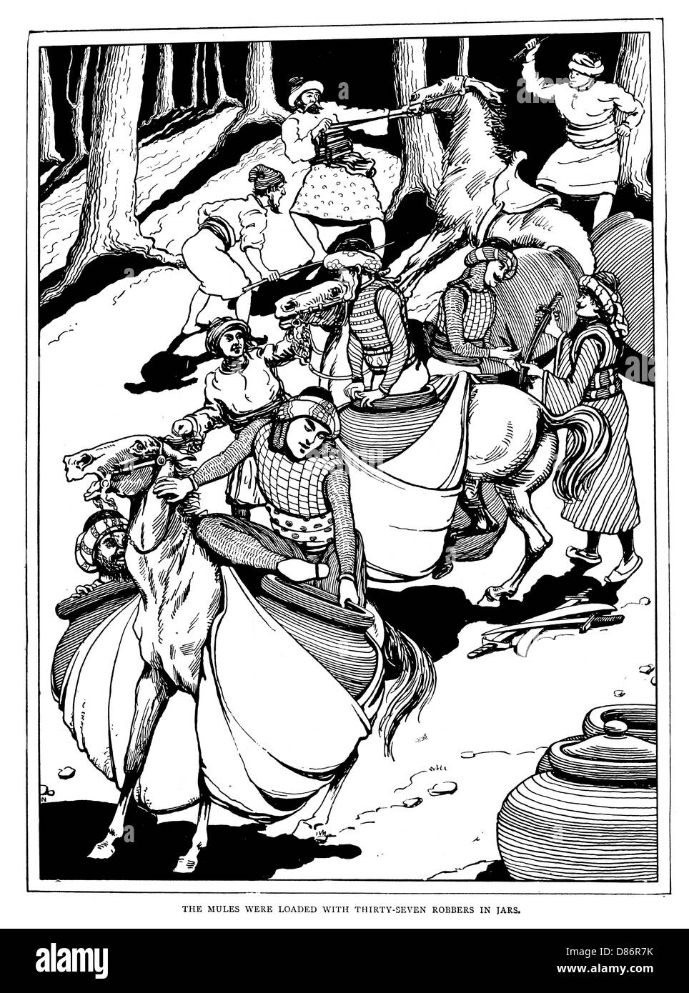 Arabian Nights - Ali Baba Stock Photo