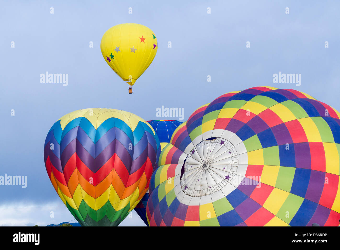 Annual hot air balloon festival in Erie, Colorado Stock Photo Alamy