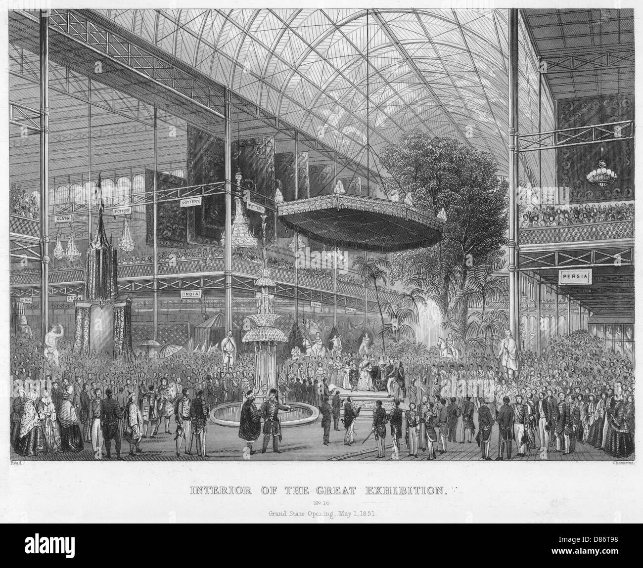 Opening of the Great Exhibition 1851 Stock Photo - Alamy