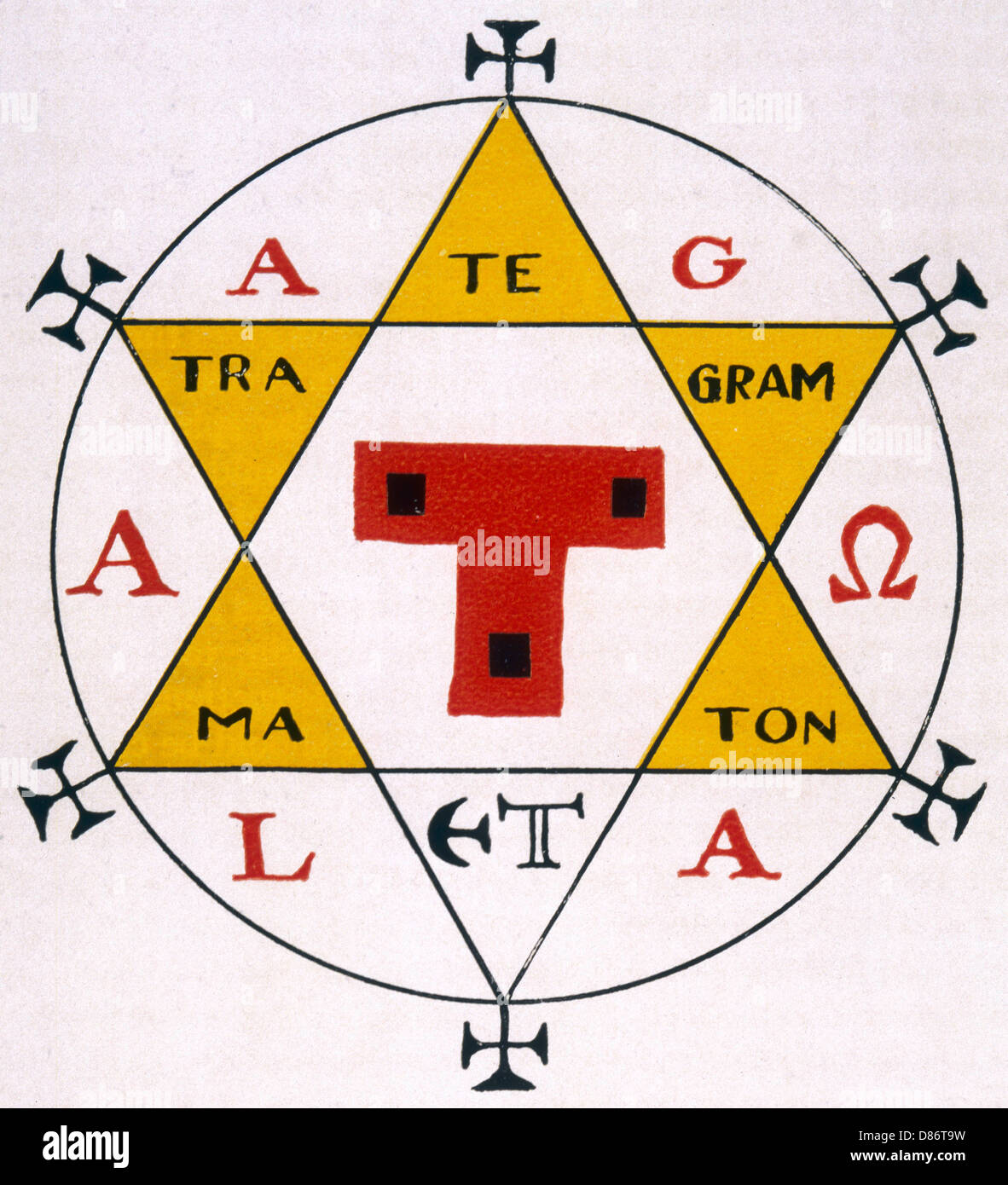 Hexagram Of Solomon Stock Photo