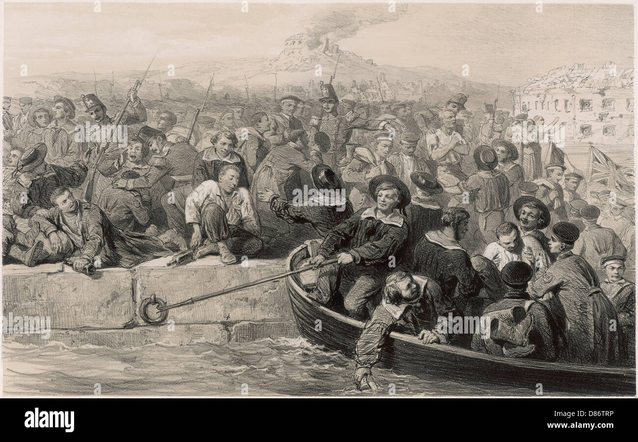 CRIMEA BOMARSUND 1854 Stock Photo