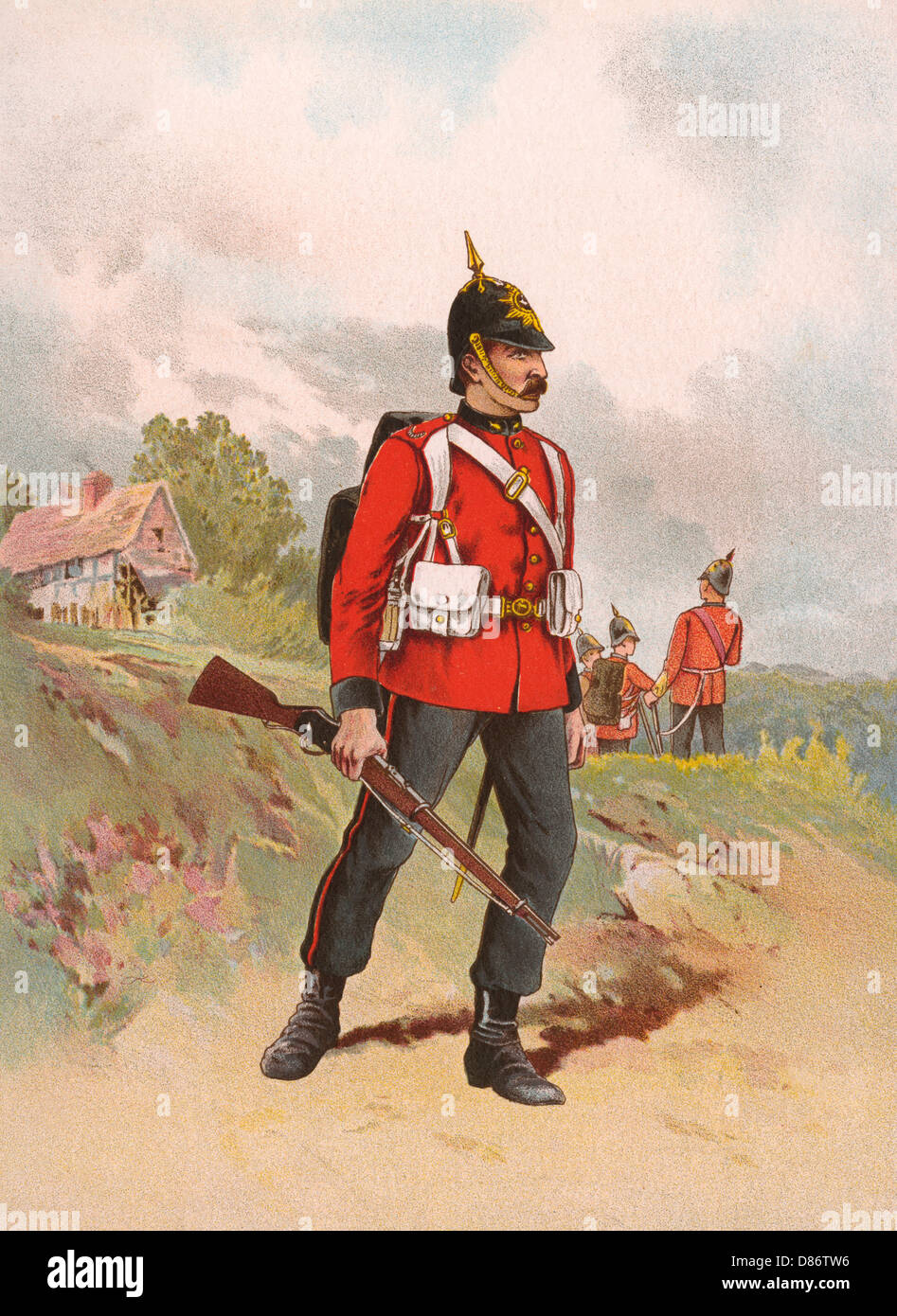 Queens Regiment Stock Photo Alamy