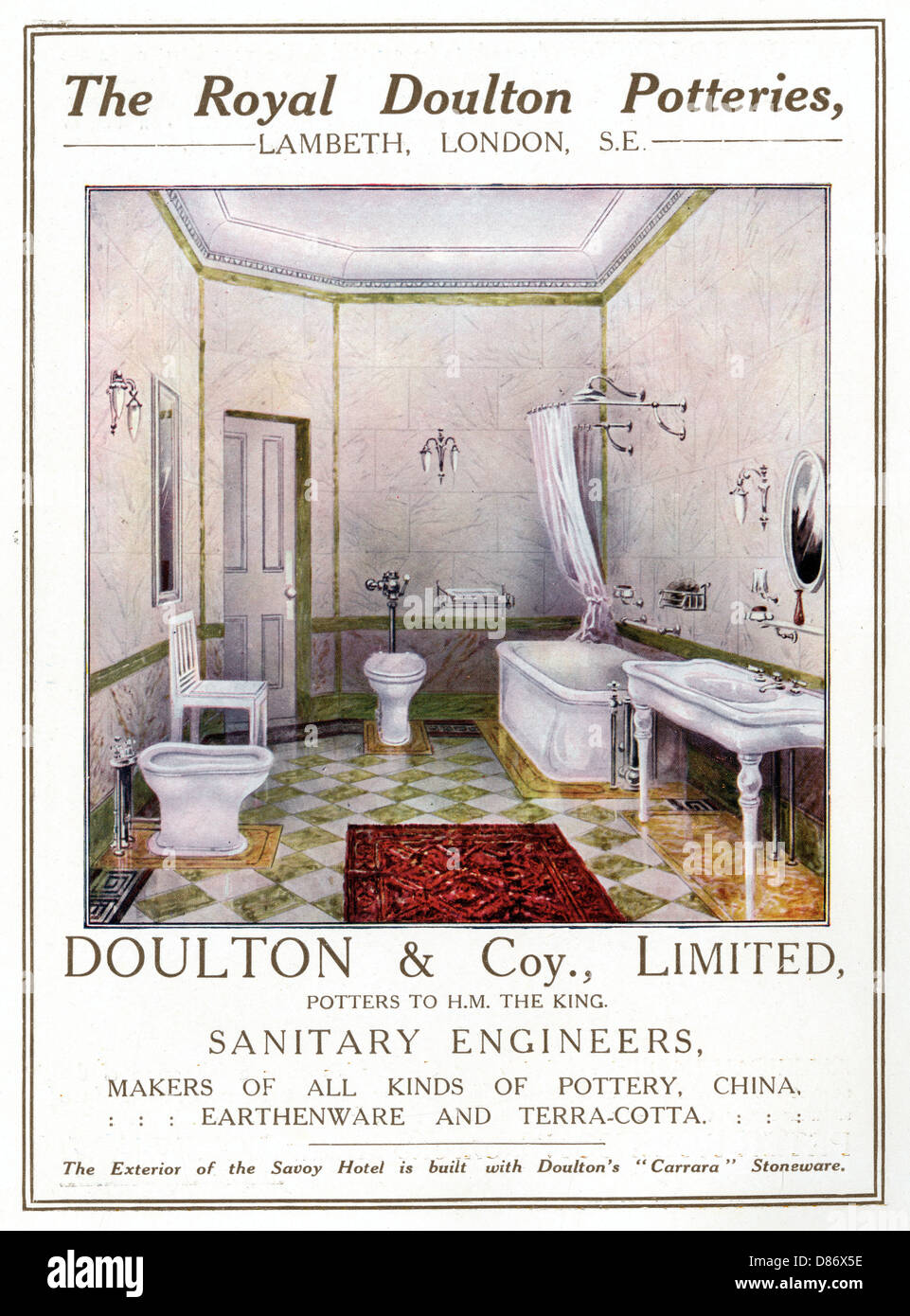 Royal Doulton Bathroom Stock Photo Alamy